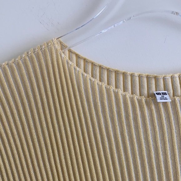 *NWOT* Uniqlo 3D Cotton Ribbed Crew Neck Dress - Picture 9 of 14